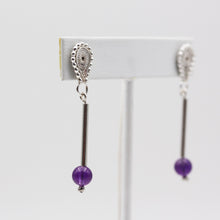 Load image into Gallery viewer, Earrings - Amethyst drops
